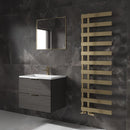Reina Florina Designer Heated Towel Rail - 1525mm x 500mm - Brushed Brass