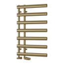 Reina Grace Vertical Designer Heated Towel Rail - 780mm x 500mm Wide - Brushed Brass