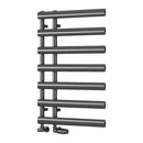 Reina Grace Vertical Designer Heated Towel Rail - 780x500mm - Brushed Gun Metal RND-GRC078G
