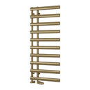 Reina Grace Vertical Designer Heated Towel Rail - 1140x500mm - Brushed Brass RND-GRC114B