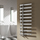 Reina Grace Vertical Designer Heated Towel Rail - 1140mm x 500mm Wide - Chrome