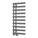 Reina Grace Vertical Designer Heated Towel Rail - 1140mm x 500mm Wide - Brushed Gun Metal