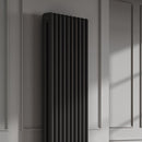 Reina Hedingham Vertical Column Radiator - 1800mm x 465mm - Black