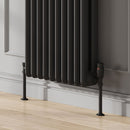 Reina Hedingham Vertical Column Radiator - 1800mm x 465mm - Black