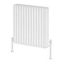 Reina Hedingham Horizontal Column Radiator - 600x600mm - White RND-HDM6060W