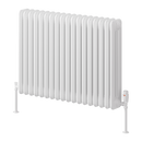 Reina Hedingham Horizontal Column Radiator - 600mm x 820mm - White