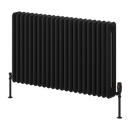Reina Hedingham Horizontal Column Radiator - 600mm x 1000mm - Black