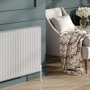 Reina Hedingham Horizontal Column Radiator - 600mm x 1000mm - White