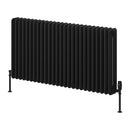 Reina Hedingham Horizontal Column Radiator - 600x1175mm - Black RND-HDM6117B