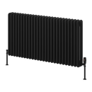 Reina Hedingham Horizontal Column Radiator - 600mm x 1175mm - Black