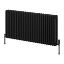 Reina Hedingham Horizontal Column Radiator - 600x1265mm - Black RND-HDM6126B