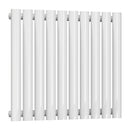 Reina Neva Single Horizontal Designer Radiator - 550x590mm - White RND-HNV10