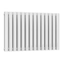 Reina Neva Double Horizontal Designer Radiator - 550x826mm - White RND-HNV14D