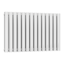 Reina Neva Double Horizontal Designer Radiator - 550mm x 826mm -  White