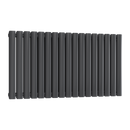 Reina Neva Double Horizontal Designer Radiator - 550mm x 1003mm -  Anthracite