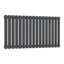 Reina Neva Single Horizontal Designer Radiator - 550x1003mm - Anthracite RND-HNV17A