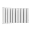 Reina Neva Double Horizontal Designer Radiator - 550x1003mm - White RND-HNV17D