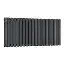 Reina Neva Double Horizontal Designer Radiator - 550x1180mm - Anthracite RND-HNV20AD