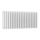 Reina Neva Double Horizontal Designer Radiator - 550mm x 1180mm -  White