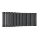 Reina Neva Double Horizontal Designer Radiator - 550x1416mm - Anthracite RND-HNV24AD