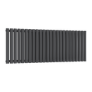 Reina Neva Double Horizontal Designer Radiator - 550mm x 1416mm -  Anthracite