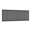 Reina Neva Single Horizontal Designer Radiator - 550mm x 1416mm - Anthracite