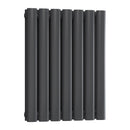 Reina Neva Double Horizontal Designer Radiator - 550x413mm - Anthracite RND-HNV7AD