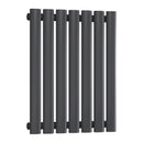 Reina Neva Single Horizontal Designer Radiator - 550x413mm - Anthracite RND-HNV7A