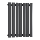 Reina Neva Single Horizontal Designer Radiator - 550mm x 413mm - Anthracite