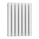 Reina Neva Double Horizontal Designer Radiator - 550x413mm - White RND-HNV7D