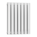 Reina Neva Double Horizontal Designer Radiator - 550mm x 413mm -  White
