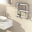 Reina Lago-1 Vertical Designer Heated Towel Rail - 450mm x 600mm - Chrome