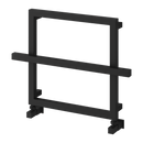 Reina Lago-1 Vertical Designer Heated Towel Rail - 450mm x 600mm - Black