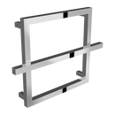 Reina Lago-1 Vertical Designer Heated Towel Rail - 450mm x 600mm - Chrome