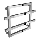 Reina Lago-2 Vertical Designer Heated Towel Rail - 450mm x 600mm - Chrome