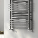 Reina Marco Vertical Designer Heated Towel Rail - 1400mm x 500mm - Chrome