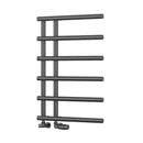 Reina Matera Vertical Designer Heated Towel Rail - 722mm x 500mm - Brushed Gun Metal