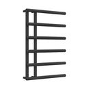 Reina Matera Vertical Designer Heated Towel Rail - 722mm x 500mm - Black
