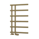 Reina Matera Vertical Designer Heated Towel Rail - 722mm x 500mm - Brushed Brass