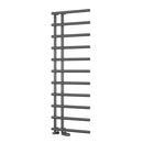Reina Matera Vertical Designer Heated Towel Rail - 1412mm x 500mm - Brushed Gun Metal
