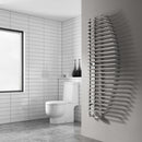 Reina Nola Vertical Designer Heated Towel Rail - 1400mm x 600mm - Chrome
