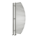 Reina Nola Vertical Designer Heated Towel Rail - 1400mm x 600mm - Chrome