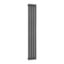 Reina Neva Single Vertical Designer Radiator - 1500mm x 236mm - Anthracite