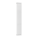 Reina Neva Single Vertical Designer Radiator - 1500mm x 236mm - White