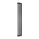 Reina Neva Single Vertical Designer Radiator - 1800mm x 236mm - Anthracite