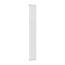 Reina Neva Single Vertical Designer Radiator - 1800mm x 236mm - White