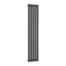 Reina Neva Single Vertical Designer Radiator - 1500mm x 295mm - Anthracite