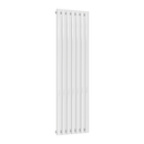 Reina Neva Single Vertical Designer Radiator - 1500mm x 413mm - White