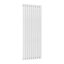 Reina Neva Single Vertical Designer Radiator - 1500mm x 531mm - White