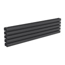 Reina Nevah Double Horizontal Designer Radiator - 295x1200mm - Anthracite RND-NVH212DA
